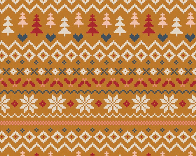 Warm and Cozy Caramel from Cozy & Magical by Maureen Cracknell for Art Gallery Fabrics