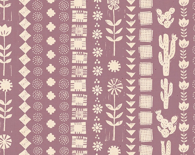 Heirloom Garden Rows Lilac  by Alexia Abegg with Ruby Star Society for MODA