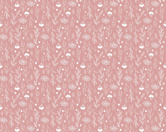 Silhouette Floral Pink Evening on the Prairie  by Modern Prairie for Riley Blake Designs