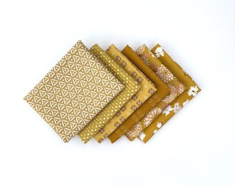 Golden Bundle - 6 piece Curated Fat Quarter Color Bundle