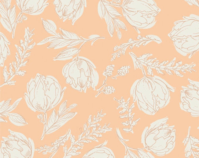 Unruly Terrace Nectarine from Nectarine Fusion by Art Gallery Fabrics