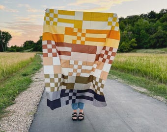 Checks Mix Quilt Paper Pattern - Paper pattern - by Taren Studios
