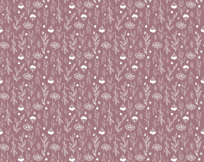 Evening on the Prairie Silhouette Floral Heather by Modern Prairie for Riley Blake Designs