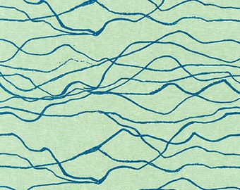 SEAFOAM linen from Quarry Trail by Anna Graham  for Robert Kaufman Fabrics