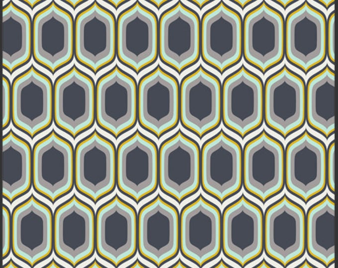 Stenciled Retro Silver by Art Gallery Fabrics