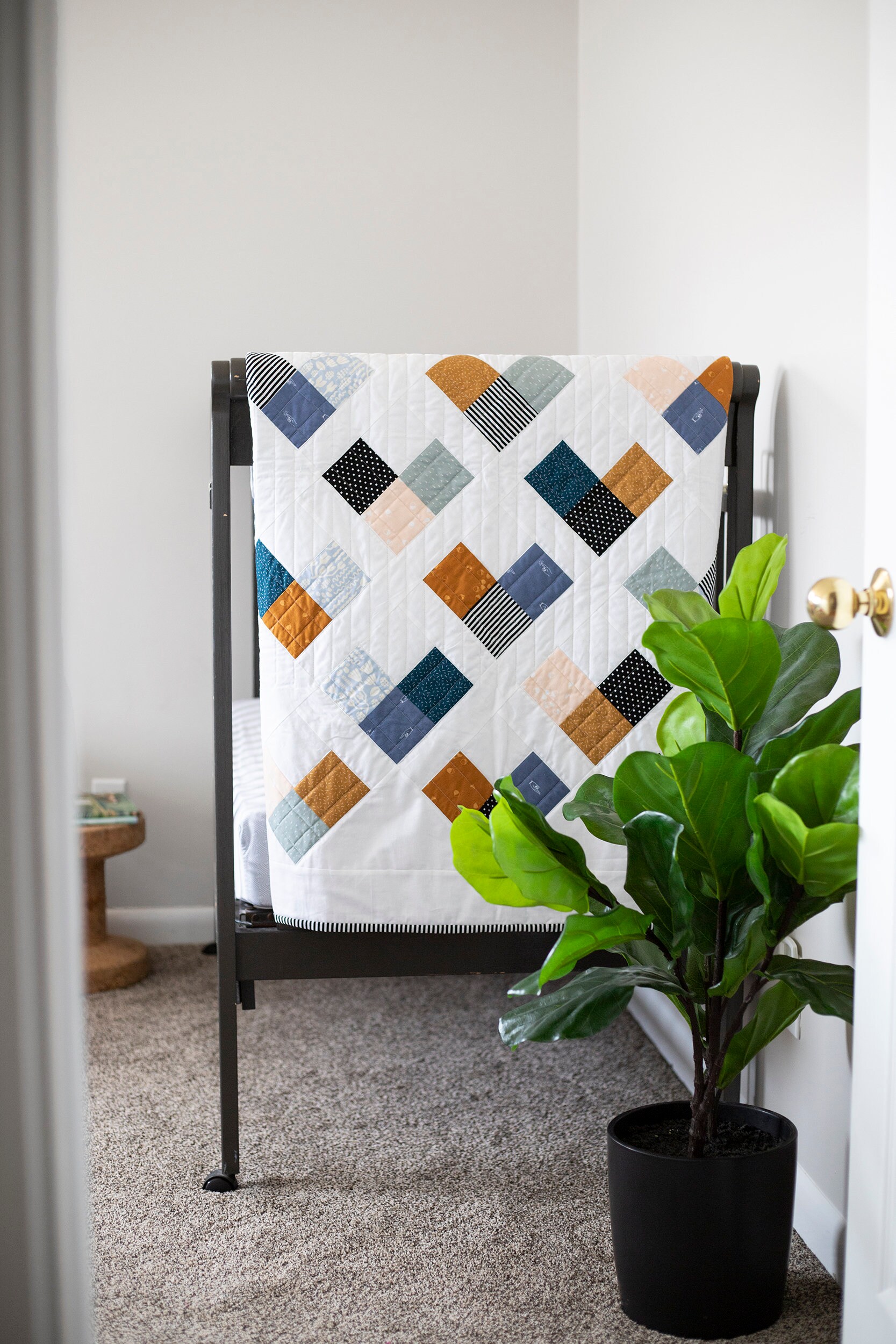 Quilty Hearts Quilt Pattern by Emily Dennis of Quilty Love