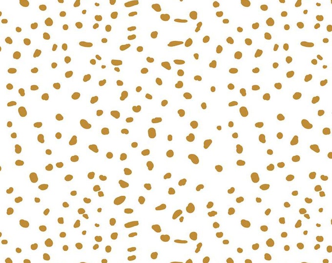 Spots Gold Sparkle from Spotted  by Kate Blocher for Riley Blake Designs