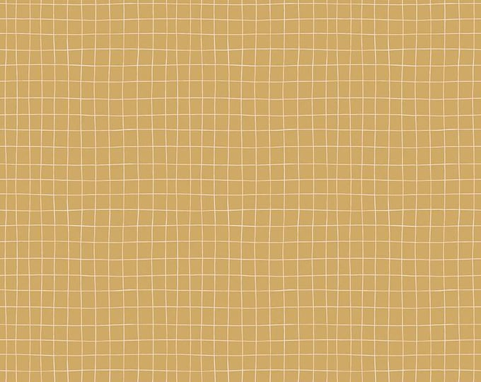 Wild and Free Grid Gold by Gracey Larson for Riley Blake Designs