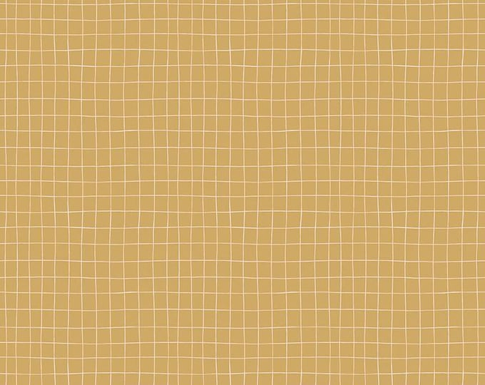 Wild and Free Grid Gold by Gracey Larson for Riley Blake Designs