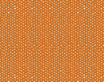 Bad To The Bone Dots Orange by My Mind's Eye for Riley Blake Designs