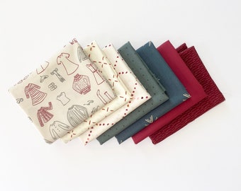 Gray Sweater - 7 piece Curated Fat Quarter Bundle