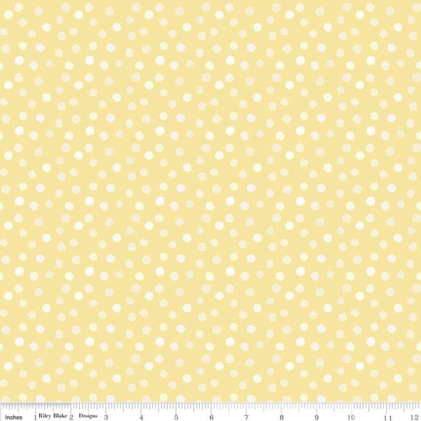 The Littlest Family's Big Day Dots Yellow by Emily Winfield Martin for Riley Blake Designs