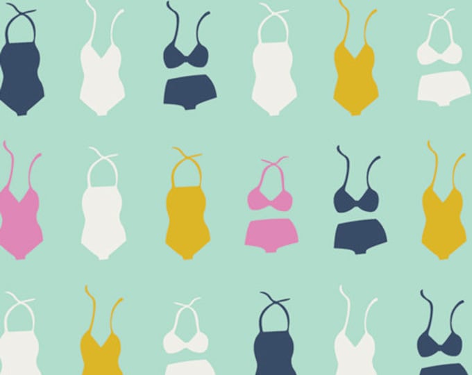Swimsuit Soiree Seafoam by Dana Willard from Summer Side for Art Gallery Fabrics