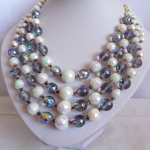 Giuliano FRATTI - GM - 1950s iridescent glass bead necklace