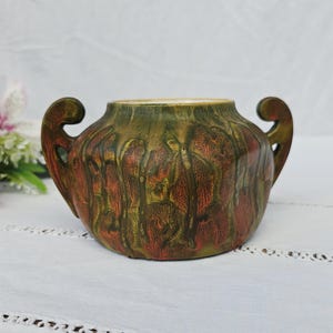 Yvelines | Small Art Nouveau glazed ceramic bowl with handles, Louis Franchet