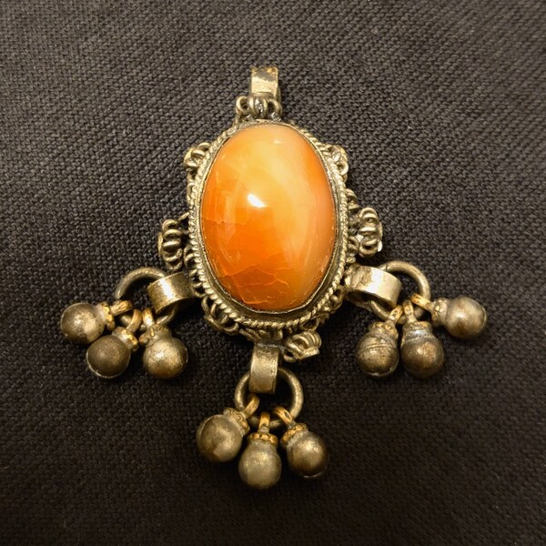 Pendentif Ethnique Ancien – Forme Ronde – Occasion – Bijou Vintage