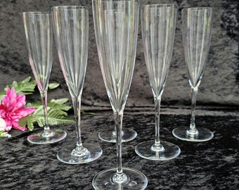 Baccarat Dom Perignon Fluted Champagne Glass Vintage Crystal