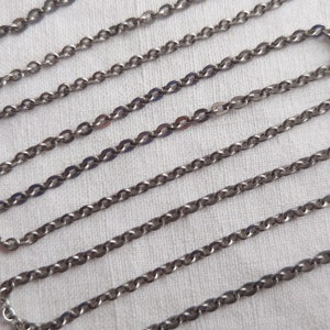 835 silver chain with convict link image 2