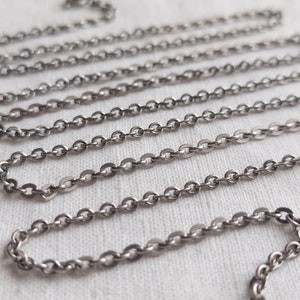 835 silver chain with convict link image 3