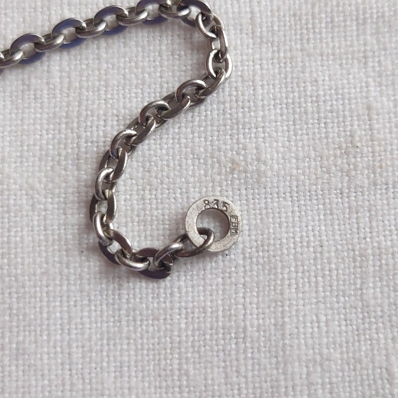 835 silver chain with convict link image 5