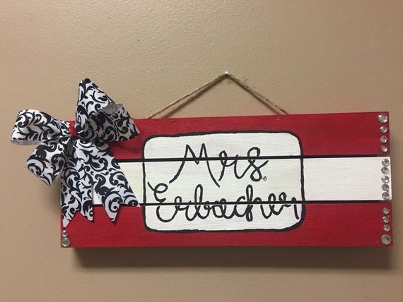 Custom Teacher Door Signs Etsy