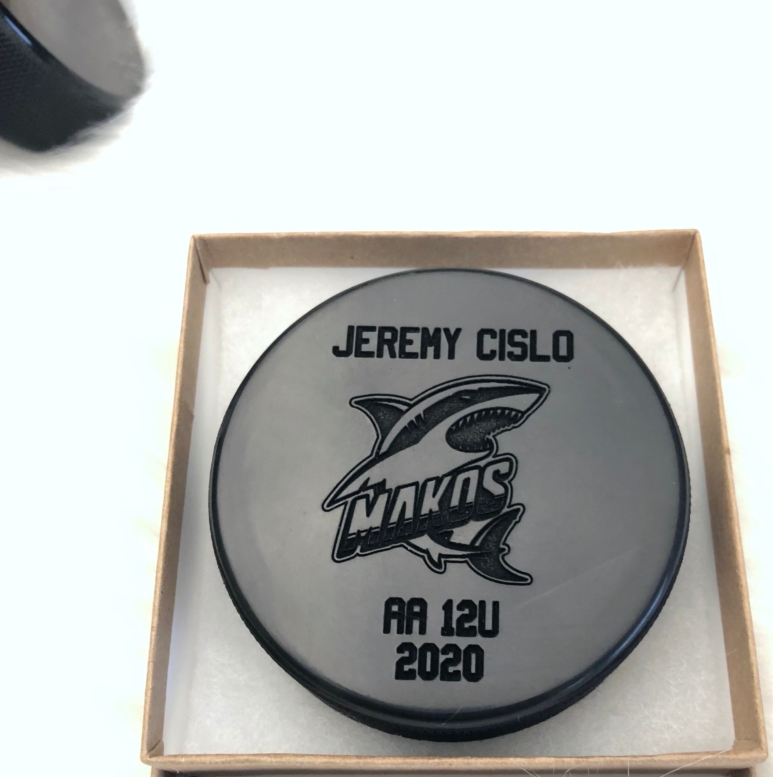 Engraved Hockey Pucks Personalized Custom Team Logo Etsy