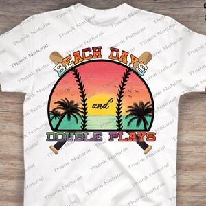 Summer Days and double plays, Softball Mom, Mom Squad, softball clipart, softball mama, Sunset Retro, Vintage sublimation Design, PNG image 4
