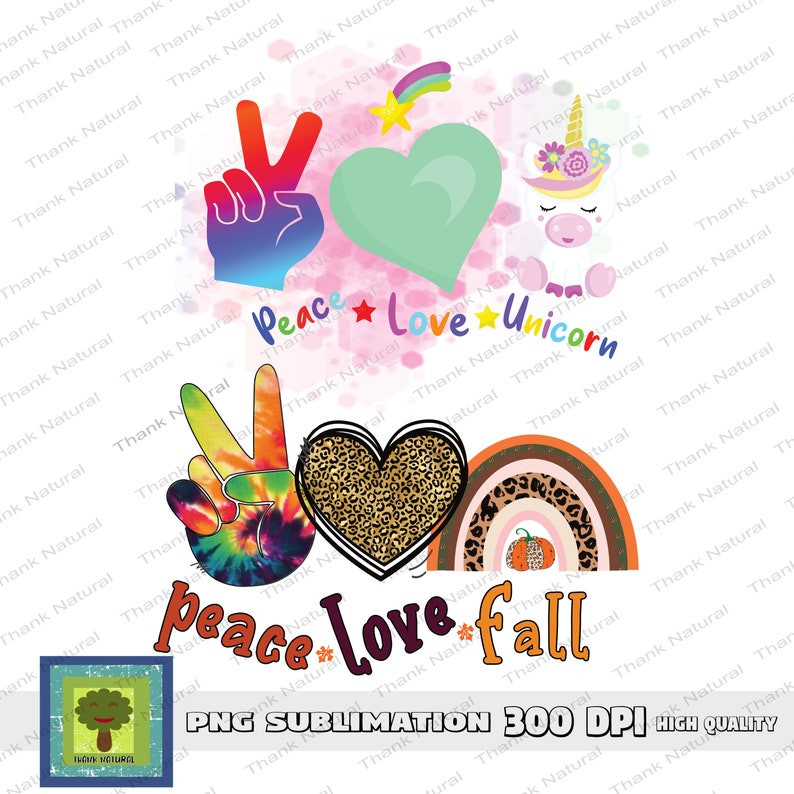 Download 16 Peace Love Bundle Set Sublimation Design Peace Love | Etsy