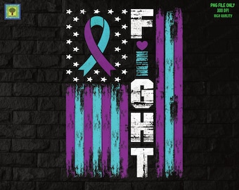 Suicide Prevention Awareness Patriotic American Flag Distress PNG, Sublimation designs Download, Inspirational for Suicide Prevention Day