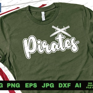 Pirates Mascot SVG, Pirates SVG, Football SVG, Digital Cut File, Pirates baseball svg, football mom svg eps png dxf Ai, School spirit svg