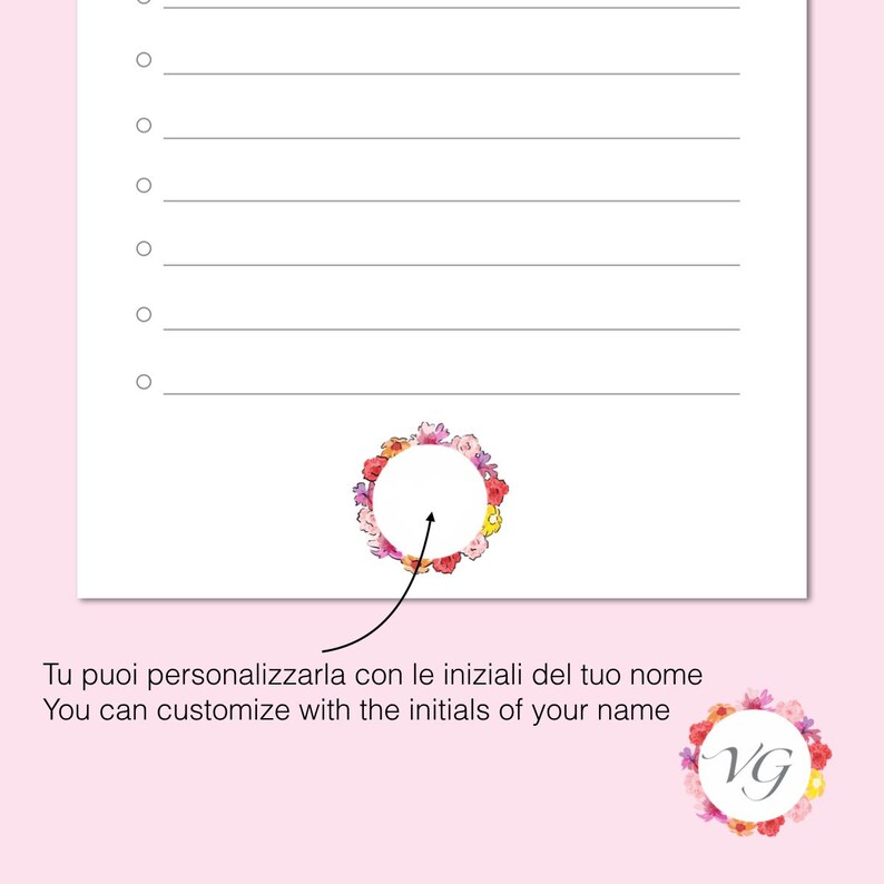 January Todo List Flower To Do List INSTANT DOWNLOAD image 3