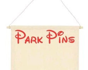 Customized Park Pin Display Banner