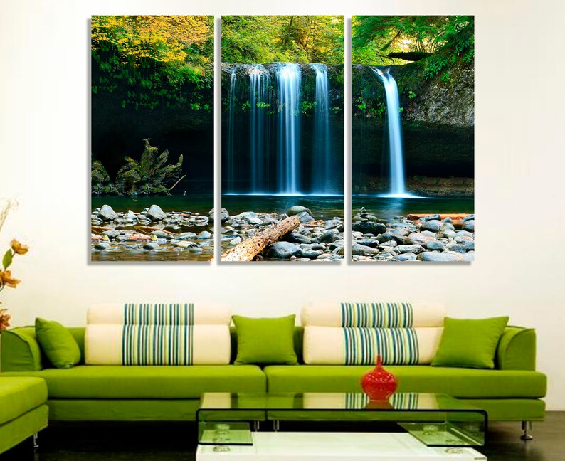 Waterfall Decor Home Photo Poster Print Wall Art Bedroom