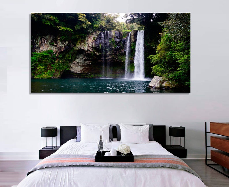 Waterfall Wall Decor Canvas Panel Panels Art Prints Bedroom