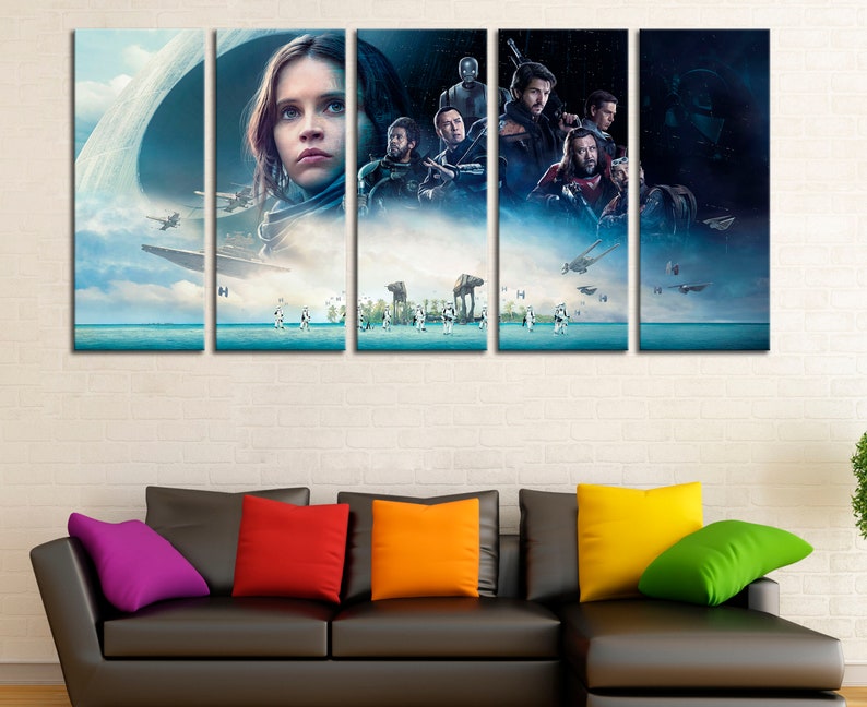 Star Wars Wall Art Decor Canvas Poster Print Banner Set