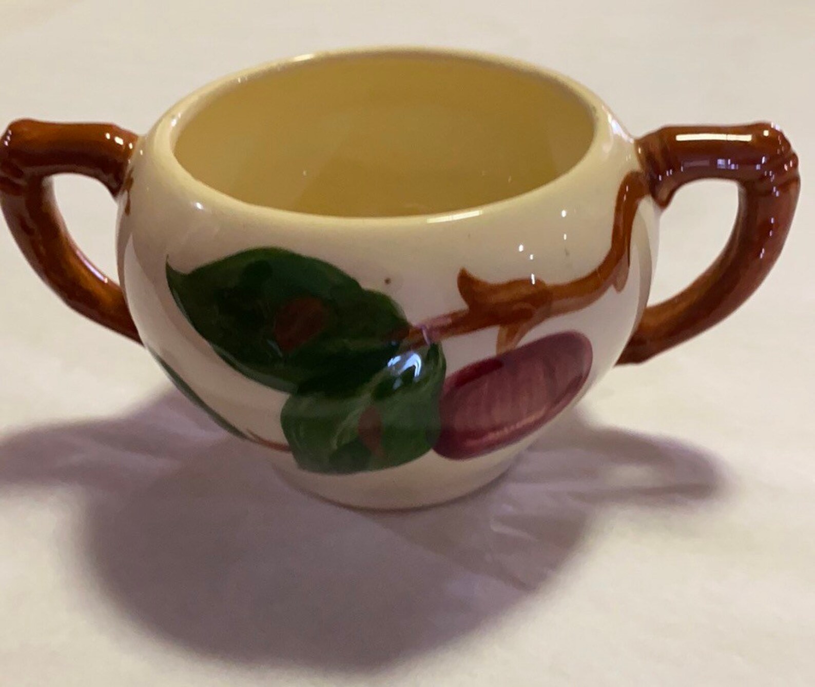 Vintage Franciscan 1940s Apple Sugar Bowl Etsy