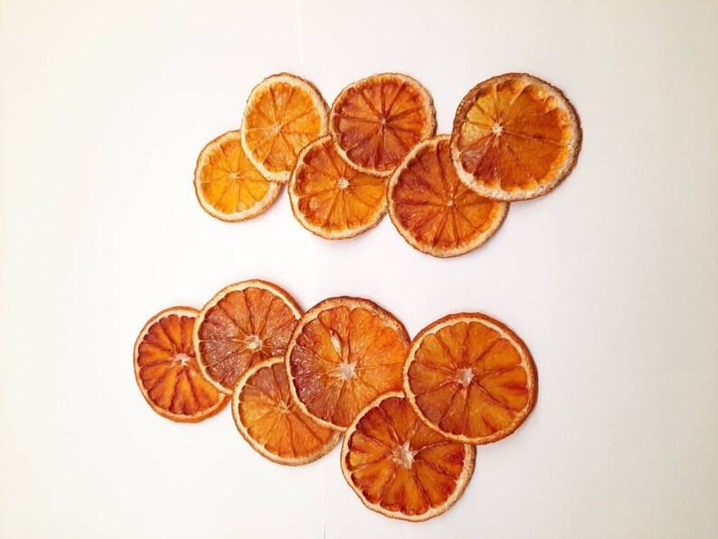 Dried edible blood orange slices wedding Christmas