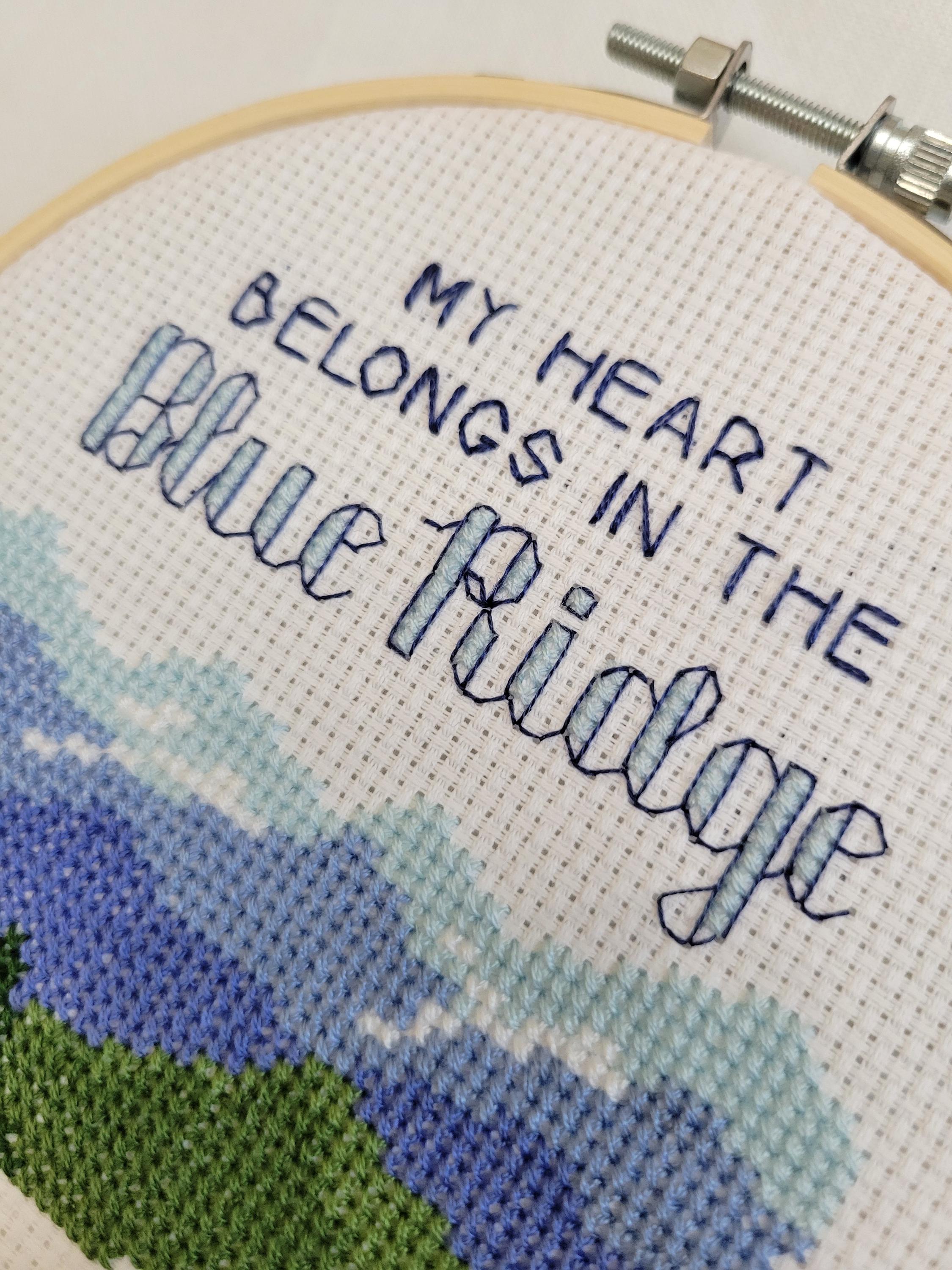 Covington Blue Ridge Pattern Help WNC, Blue Ridge Cross Stitch Pattern PDF - Etsy