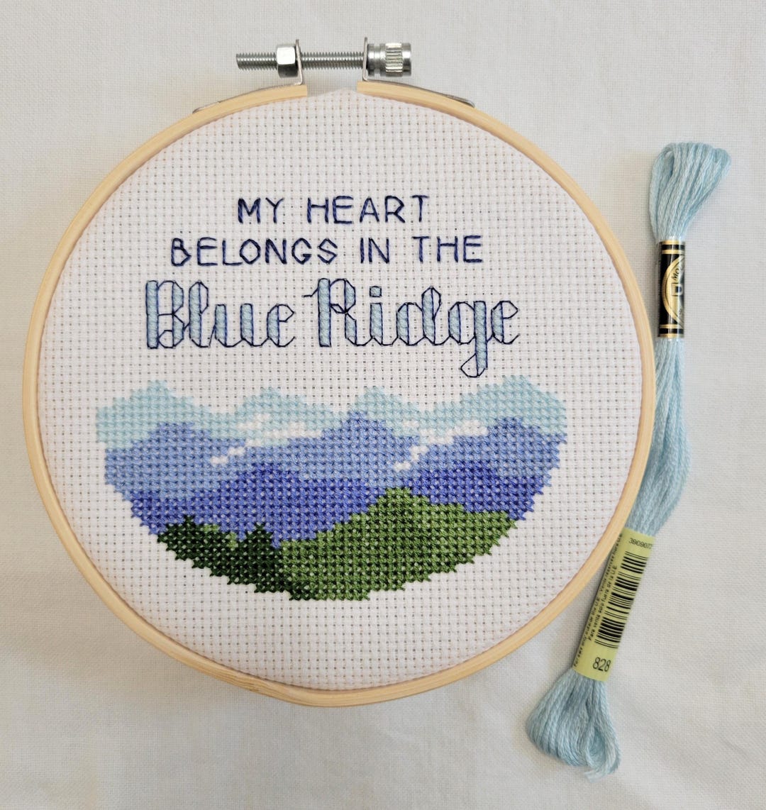 Blue Ridge Patterns Help WNC, Blue Ridge Cross Stitch Pattern PDF - Etsy