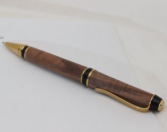 handmade executive ballpoint pen made of walnut wood