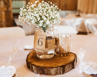 rustic table arrangements for weddings