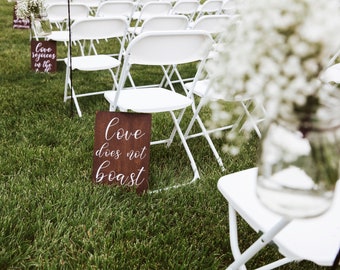 1 Corinthian 13 Wedding Aisle Signs