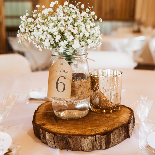 Wedding Table Numbers for Centerpieces