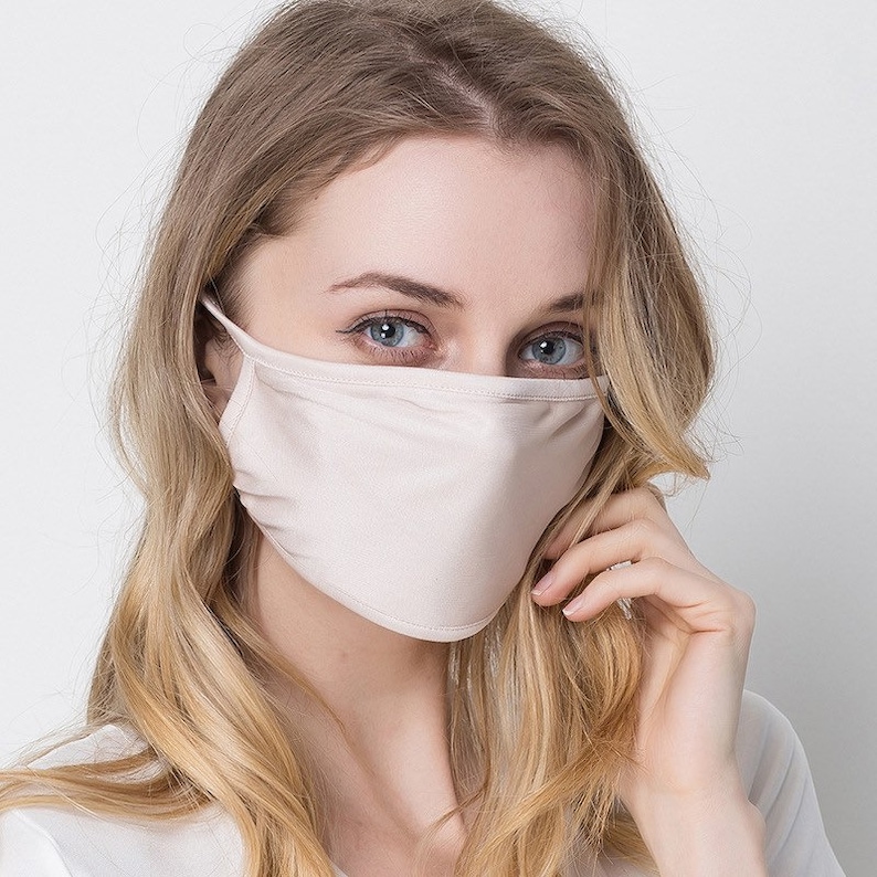 SET OF 2 4 6 100 Silk Face/Mouth/Gauze Mask Etsy