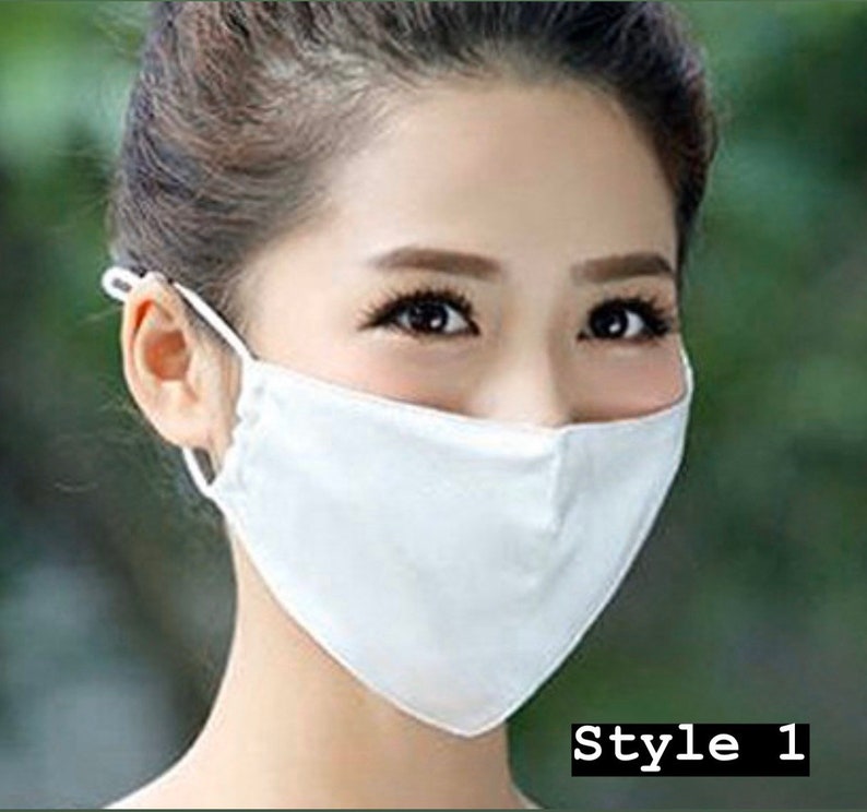 SET OF 2 4 6 100 Silk Face/Mouth/Gauze Mask Etsy