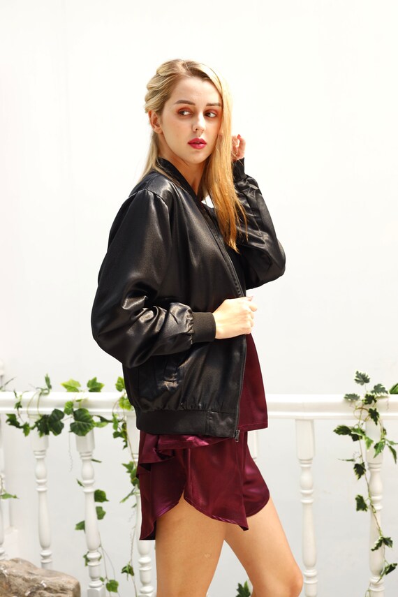 19MM Doubled Sided SILK Unisex Bomber Jacket outerwear Color Options Available Etsy