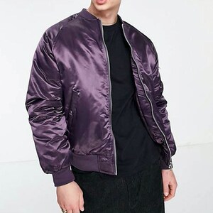 19MM Doubled Sided SILK Unisex Bomber Jacket/Outerwear - Color Options Available