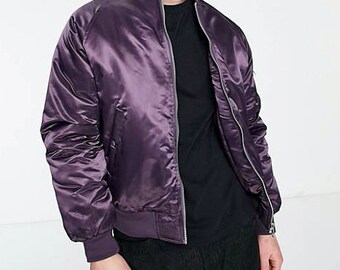 19MM Doubled Sided SILK Unisex Bomber Jacket/Outerwear - Color Options Available