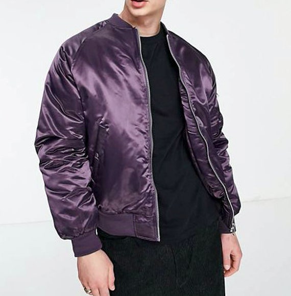 Silk silk bomber jacket outlet
