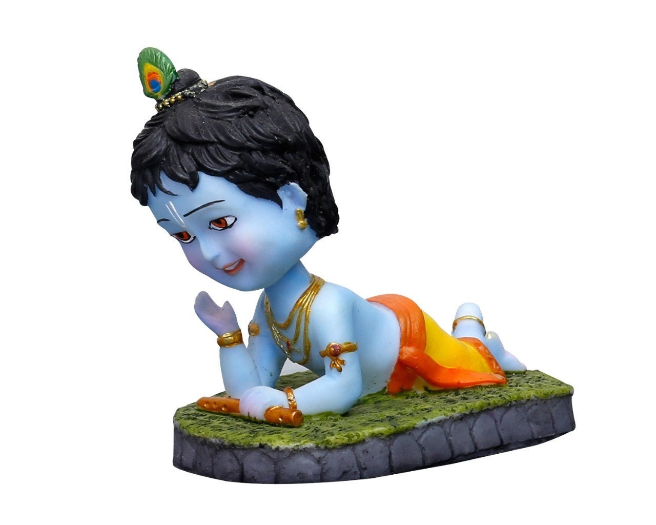 Hand Crafted Cartoon Natkhat Baby Krishna Smiling - Etsy Singapore Hand Crafted Cartoon Natkhat Baby Krishna Smiling - Etsy Singapore